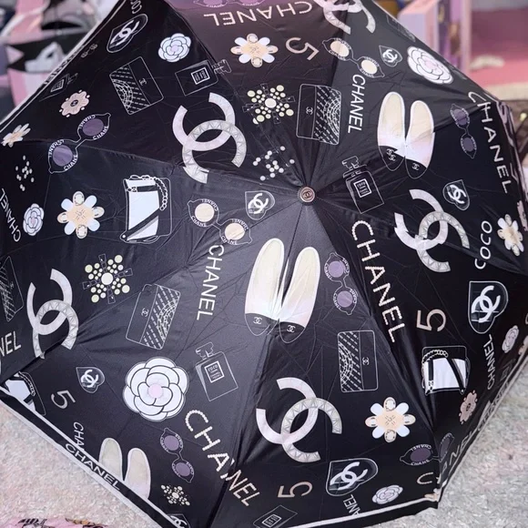 Chanel beauty black fashionable umbrella - Picture 4 of 6